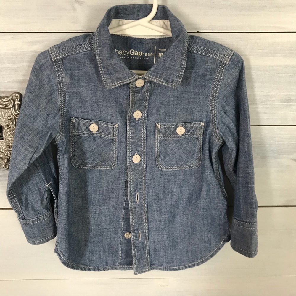 Baby GAP denim shirt 18-24 mos